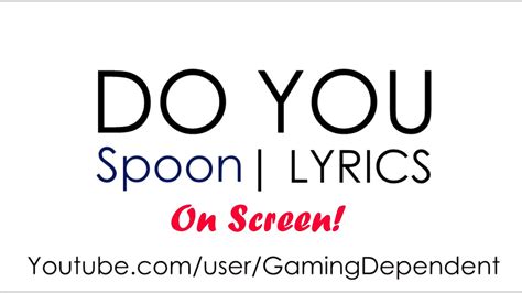 spoon lyrics